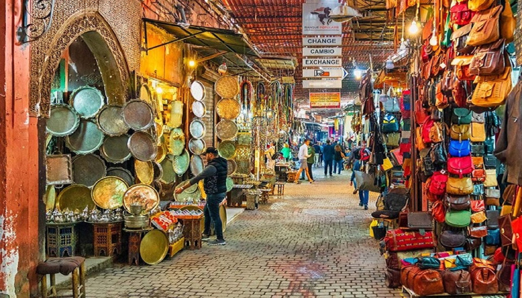 Experience the vibrant souks and local markets of Marrakech